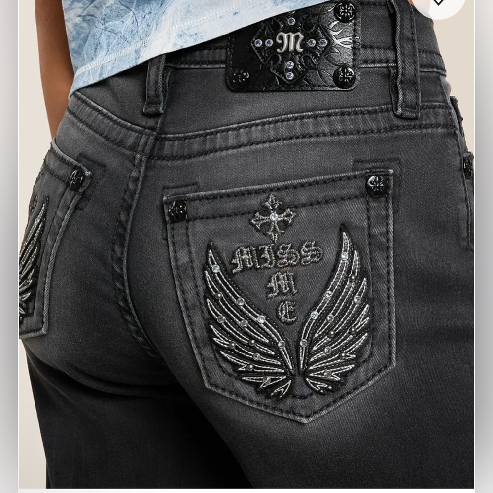 Miss Me Black Jeans 2026 Style Size 24/32 Boyfriend NWT